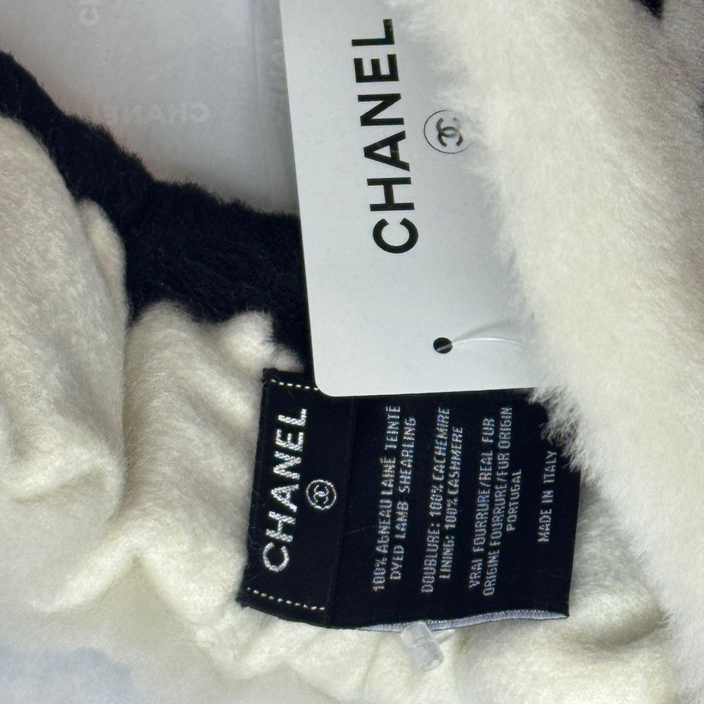 NWT Chanel Shearling Headband - Picture 9 of 14